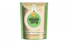 Organic Tattva Whole Wheat Flour (Chakki Atta)  Pack  1 kilogram